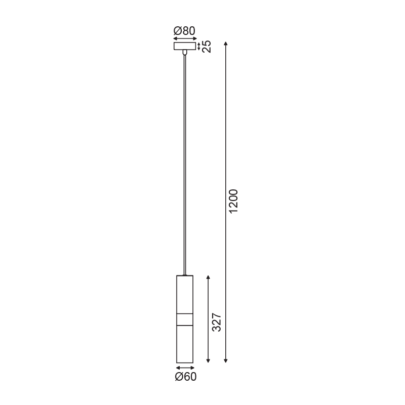 ^ΚΡΕΜΑΣΤΟ Φ/Σ 1XGU10 ΟΡΕΙΧΑΛΚΟ ΜΕΤΑΛΛΙΚΟ D8XH120CM DA VINCI - ledmania.gr
