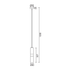 ^ΚΡΕΜΑΣΤΟ Φ/Σ 1XGU10 ΟΡΕΙΧΑΛΚΟ ΜΕΤΑΛΛΙΚΟ D8XH120CM DA VINCI - ledmania.gr