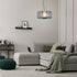 ΚΡΕΜΑΣΤΟ ΦΩΤΙΣΤΙΚΟ ACA HMD24153A ΜΑΥΡΟ ΔΙΑΦΑΝΕΣ LED 12W 3000K IP20 D36XH120CM