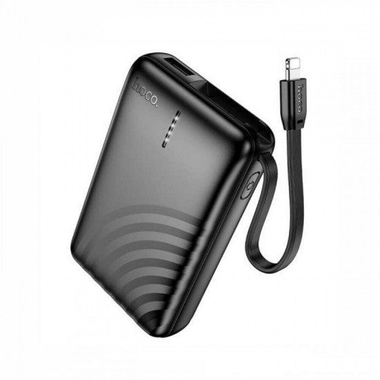 Hoco J134 Lightning Power Bank 5000mAh με Θύρα USB-A Μαύρο - ledmania.gr
