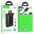 Hoco J162A Power Bank 20000 mAh με Ενσωματωμένα Καλώδια PD 20W QC3.0 22.5W - Μαύρο - ledmania.gr