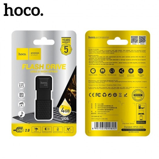 HOCO pendrive Inteligent UD6 4GB USB2.0 - ledmania.gr