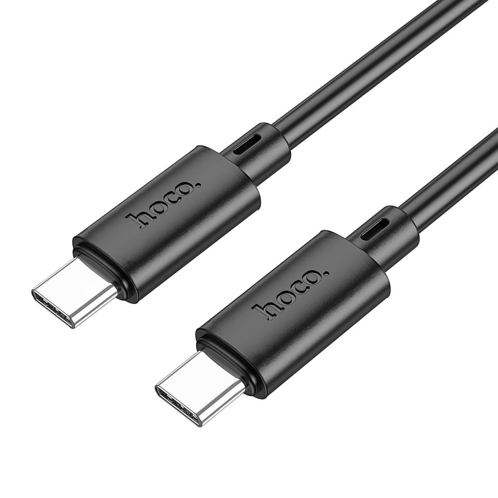 HOCO cable Type C to Type C Power Delivery 60W Gratifed X88 black - ledmania.gr