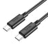 HOCO cable Type C to Type C Power Delivery 60W Gratifed X88 black - ledmania.gr