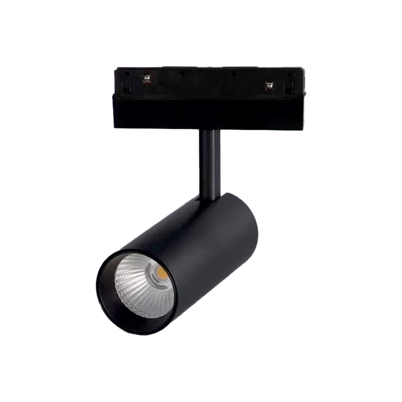ΜΑΥΡΟ ΜΑΤ ΜΑΓΝΗΤΙΚΟ ΣΠΟΤ 48V DC 20W 4000K 1450LM 36° OSRAM RA90 Φ60*145MM - ledmania.gr