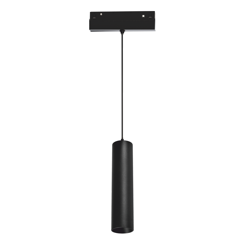 ΜΑΥΡΟ ΜΑΤ ΜΑΓΝΗΤΙΚΟ ΚΡΕΜΑΣΤΟ ΦΩΤΙΣΤΙΚΟ 48V DC 9W 3000K 950LM 36° OSRAM RA90 Φ50*220MM - ledmania.gr
