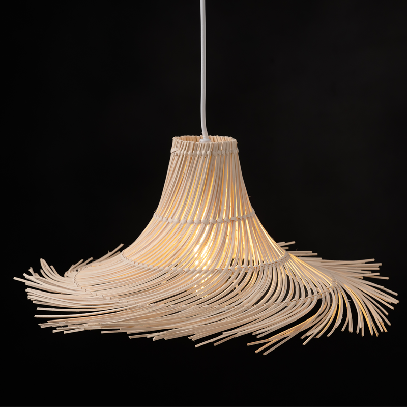 ΚΡΕΜΑΣΤΟ Φ/Σ 1ΧΕ27 RATTAN D65xΗ19CM ΣΥΜΗ - ledmania.gr