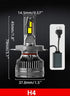 H4 Υψηλής Ισχύος K19 160W 36000LM 12V 24V Led Αυτοκινήτων Canbus Error Free Led Headlight-Σετ 2τεμ.-Ψυχρο Λευκο - ledmania.gr
