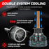 H4 Υψηλής Ισχύος K19 160W 36000LM 12V 24V Led Αυτοκινήτων Canbus Error Free Led Headlight-Σετ 2τεμ.-Ψυχρο Λευκο - ledmania.gr