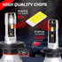 H9 Canbus Led Αυτοκινήτου 16000Lm-Cree Chip 3570 12-24v-Ψυχρο Λευκο-Σετ 2 τεμ. - ledmania.gr