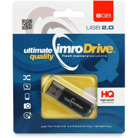 Imro pendrive 8GB USB 2.0 Black - ledmania.gr