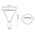 LED URBAN LUMINAIRE POWER ADJUSTABLE CCT 230V IK08 IP66 5YRS GUARANTEE