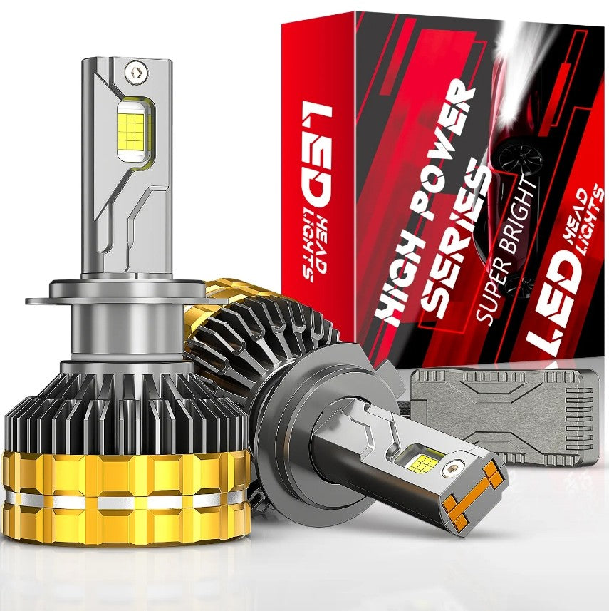 H7 30000Lm Canbus με Remote Control 130W-75W-55W-Flashing Led Αυτοκινήτων Headlight 4575 Chip Ψυχρό Λευκό-Σετ 2τεμ - ledmania.gr