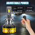 H7 30000Lm Canbus με Remote Control 130W-75W-55W-Flashing Led Αυτοκινήτων Headlight 4575 Chip Ψυχρό Λευκό-Σετ 2τεμ - ledmania.gr