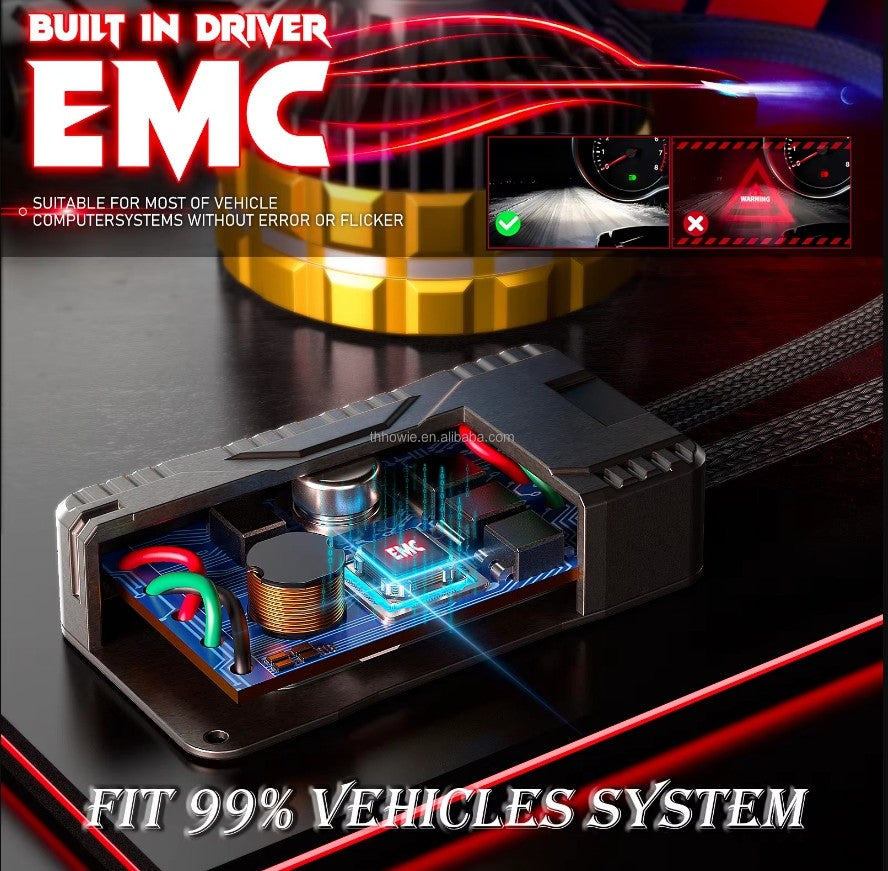 H7 30000Lm Canbus με Remote Control 130W-75W-55W-Flashing Led Αυτοκινήτων Headlight 4575 Chip Ψυχρό Λευκό-Σετ 2τεμ - ledmania.gr