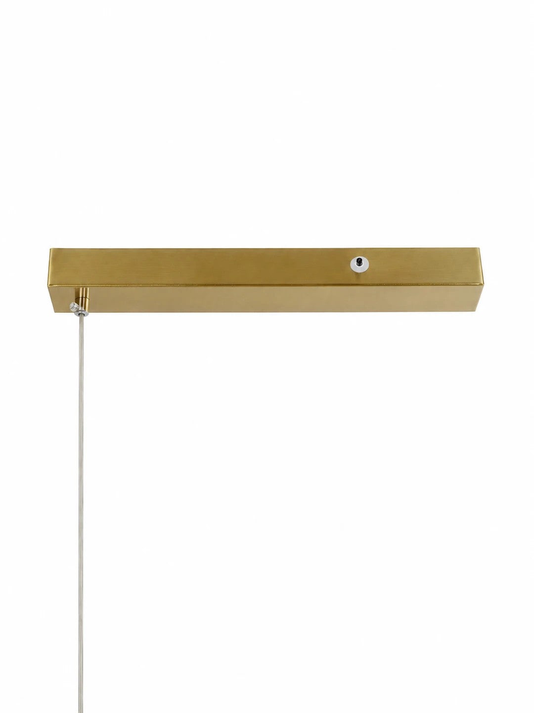 kelvo® LINARIA KLV-101-0257 Κρεμαστό Φωτιστικό Οροφής LED 36W 3600lm 180° AC 220-240V IP20 Ρυθμιζόμενο Λευκό CCT με Χειριστήριο από 2700K έως 6000K Dimmable - Lumileds SMD Chip - Χρυσό Πλατίνα - Μ120 x Π2 x Υ10cm - 3 Χρόνια Εγγύηση
