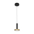 kelvo® ZANE KLV-101-0349 Κρεμαστό Φωτιστικό Οροφής LED 18W 1800lm 120° AC 220-240V IP20 Ρυθμιζόμενο Λευκό CCT με Χειριστήριο από 2700K έως 6000K Dimmable - Lumileds SMD Chip - Σατινέ Χρυσό Βούρτσας & Μαύρο Ματ - Μ15 x Π15 x Υ20cm - 3 Χρόνια Εγγύηση
