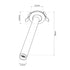 kelvo® DALE KLV-101-0386 Χωνευτό Κινούμενο Φωτιστικό Downlight Σποτ LED 5W 625lm 38° AC 220-240V IP20 Θερμό Λευκό 2700K - Bridgelux COB Chip & TÜV SÜD Driver - Μαύρο Ματ - Μ6.4 x Π6.4 x Υ20cm / Q5.5cm - 5 Χρόνια Εγγύηση