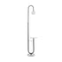 kelvo® CORDELIA KLV-102-0005 Επιδαπέδιο Φωτιστικό για Λάμπα με Ντουί 1 x E27 AC 220-240V IP20 - Μαύρο Ματ & Λευκό - Μ30 x Π34 x Υ180cm