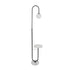 kelvo® CORDELIA KLV-102-0005 Επιδαπέδιο Φωτιστικό για Λάμπα με Ντουί 1 x E27 AC 220-240V IP20 - Μαύρο Ματ & Λευκό - Μ30 x Π34 x Υ180cm