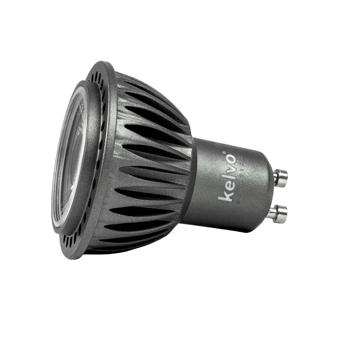 kelvo® KYRON 10° KLV-103-0007 Σποτ GU10 MR16 LED 7W 840lm CRI (Ra) ≥ 90 10° AC 220-240V IP20 Φυσικό Λευκό 4500K Dimmable - CREE CXA Chip - Γκρι Ανθρακί Ματ - Μ5 x Π5 x Υ5.8cm - 3 Χρόνια Εγγύηση