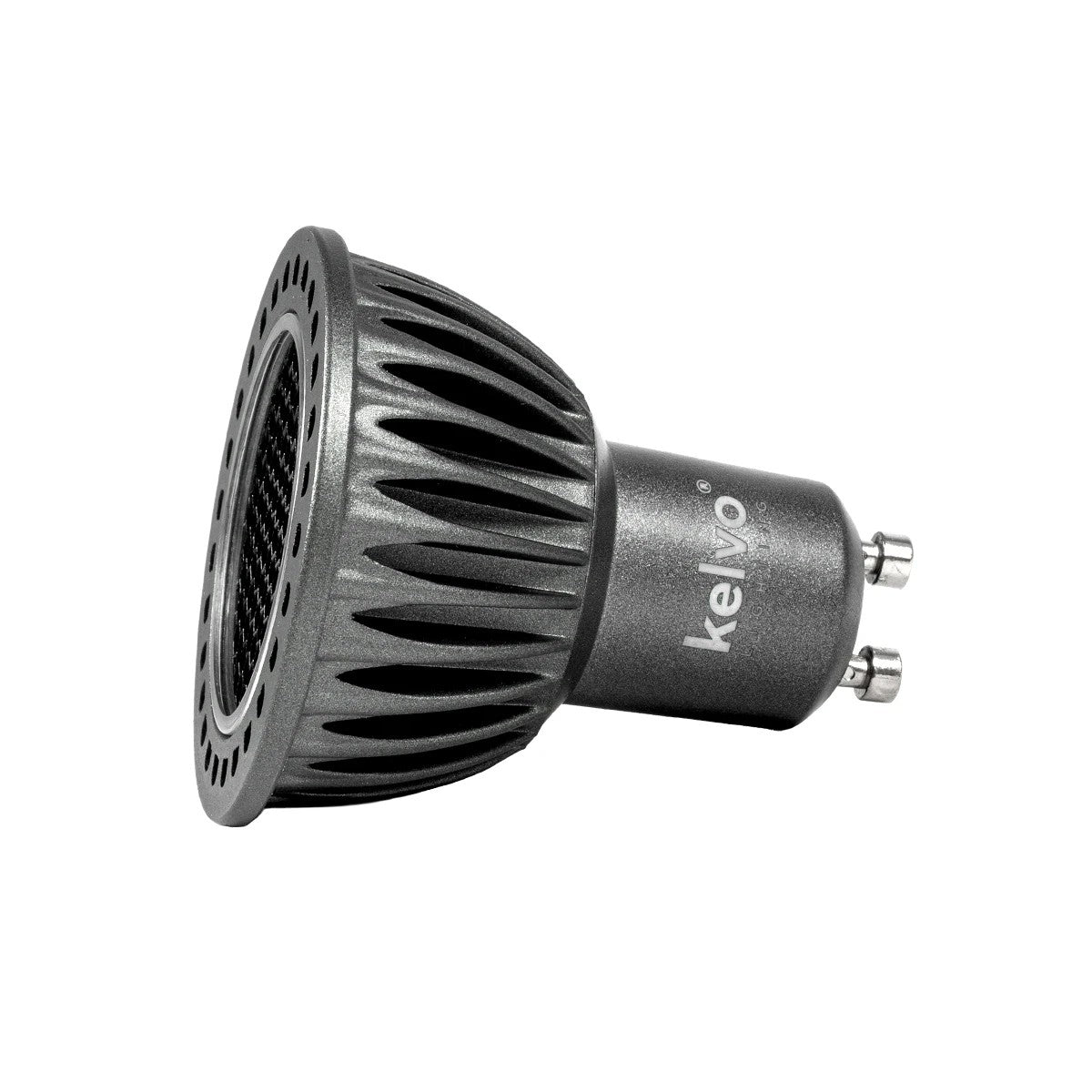 kelvo® KYRON DARK 36° KLV-103-0010 Σποτ GU10 MR16 με Honeycomb Anti-Glare Reflector LED 7W 840lm CRI (Ra) ≥ 90 36° AC 220-240V IP20 Φυσικό Λευκό 4500K Dimmable - Bridgelux COB Chip - Γκρι Ανθρακί & Μαύρο Ματ - Μ5 x Π5 x Υ5.8cm - 3 Χρόνια Εγγύηση