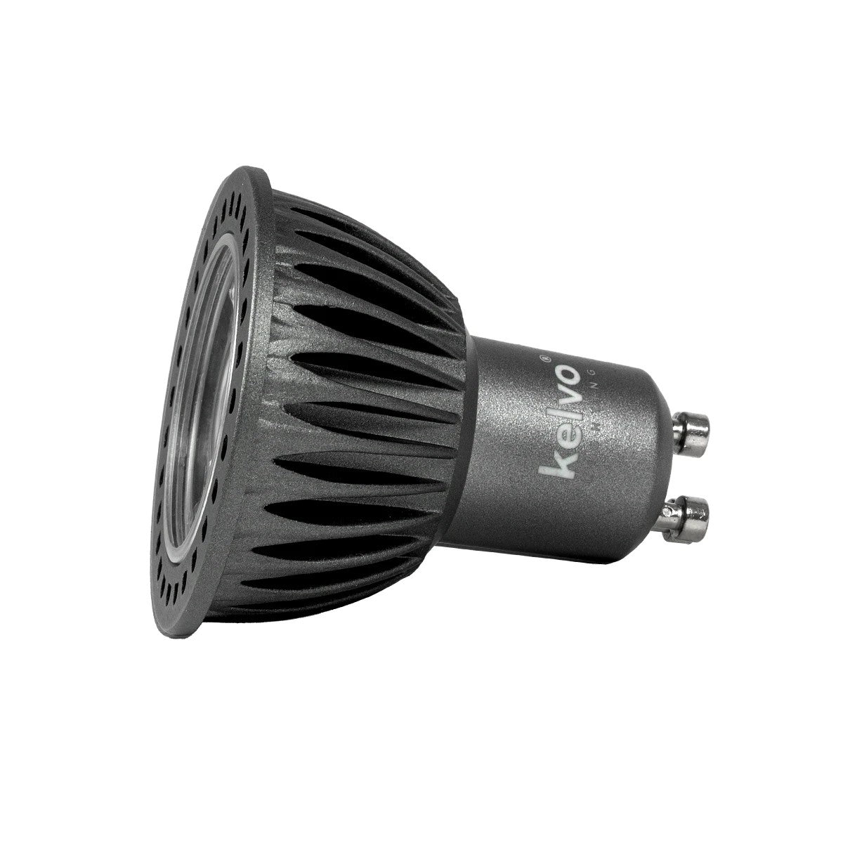 kelvo® KYRON DTW 15° KLV-103-0012 Σποτ GU10 MR16 LED 7W 770lm CRI (Ra) ≥ 90 15° AC 220-240V IP20 Θερμό Λευκό Dimmable με λειτουργία Dim-to-Warm 3000K→1800K - Bridgelux COB Chip - Γκρι Ανθρακί Ματ - Μ5 x Π5 x Υ5.8cm - 3 Χρόνια Εγγύηση