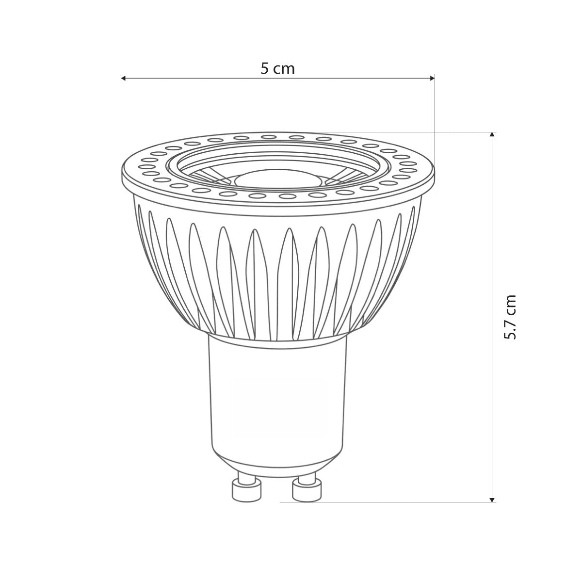 kelvo® KYRON DTW 15° KLV-103-0012 Σποτ GU10 MR16 LED 7W 770lm CRI (Ra) ≥ 90 15° AC 220-240V IP20 Θερμό Λευκό Dimmable με λειτουργία Dim-to-Warm 3000K→1800K - Bridgelux COB Chip - Γκρι Ανθρακί Ματ - Μ5 x Π5 x Υ5.8cm - 3 Χρόνια Εγγύηση