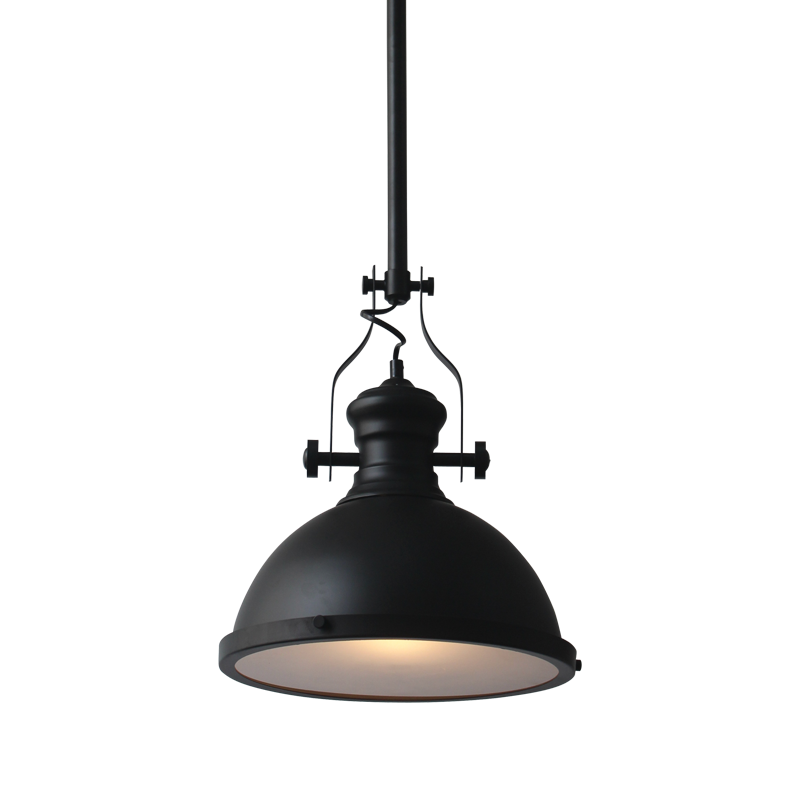 ΚΑΜΠΑΝΑ ΜΕΤΑΛΛΙΚΗ ΜΑΥΡΗ ΜΕ ΓΥΑΛΙ 1XE27 CRONUS - ledmania.gr