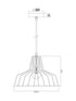 ΑΠΛΙΚΑ ΜΕΤΑΛΛΙΚΗ ΜΑΥΡΗ ΚΑΜΠΑΝΑ 1 Χ Ε27  Φ30CM - ledmania.gr