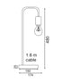 ΠΟΡΤΑΤΙΦ 1XE27 ΛΕΥΚΟ ΜΕΤΑΛΛΙΚΟ ΜΕ ΞΥΛΟ Φ18χΗ48cm - ledmania.gr