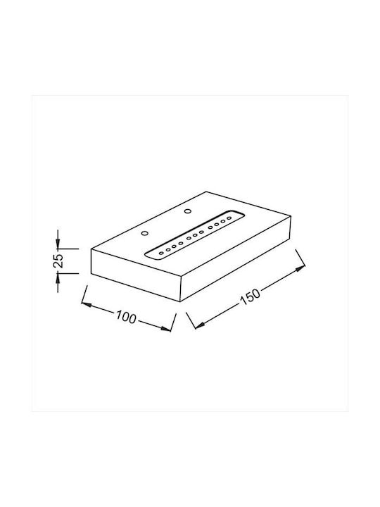 ΕΠΙΤΟΙΧΙΟ Φ/Σ LED ΛΕΥΚΟ EDGE SHELF 4W 230V 3000K 30000hrs - ledmania.gr