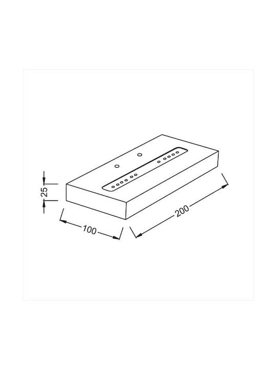 ΕΠΙΤΟΙΧΙΟ Φ/Σ LED ΛΕΥΚΟ UPSIDE SHELF 5W 230V 3000K 30000hrs - ledmania.gr