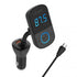 LDNIO Transmitter Αυτοκινήτου C705Q με Bluetooth, 2USB, πομπός USB-C FM με Καλώδιο MicroUSB (Μαύρο) - ledmania.gr