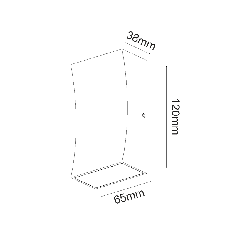 ^LED HP WALL LUMINAIRE 6W 180LM 89° 230V AC 3.000K DARK GREY CRI80 IP65 30.000HRS - ledmania.gr