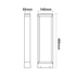^LED COB POST LUMINAIRE 8W 180LM 90° 230V AC 3.000K DARK GREY CRI80 IP54 30.000HRS - ledmania.gr