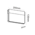 ^LED SMD WALL LUMINAIRE 13W 650LM 120° 230V AC 3.000K DARK GREY CRI80 IP65 30.000HRS
