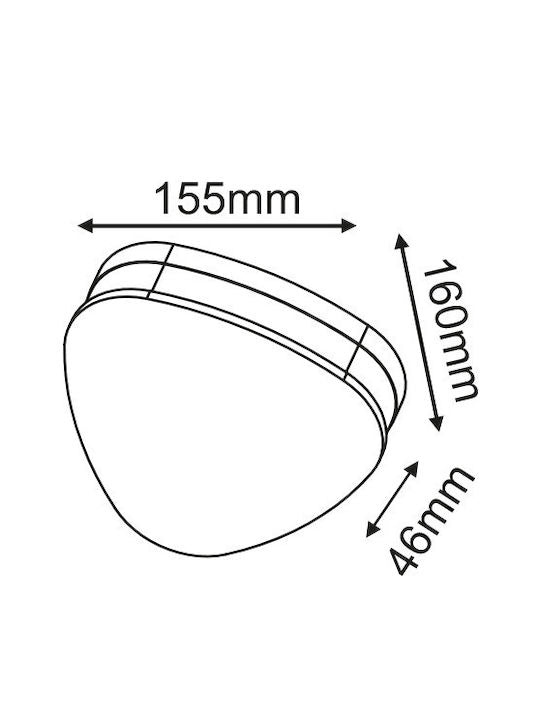 ^LED SMD WALL LUMINAIRE 10W 320LM 68° 230V AC 3.000K DARK GREY CRI80 IP65 30.000HRS - ledmania.gr