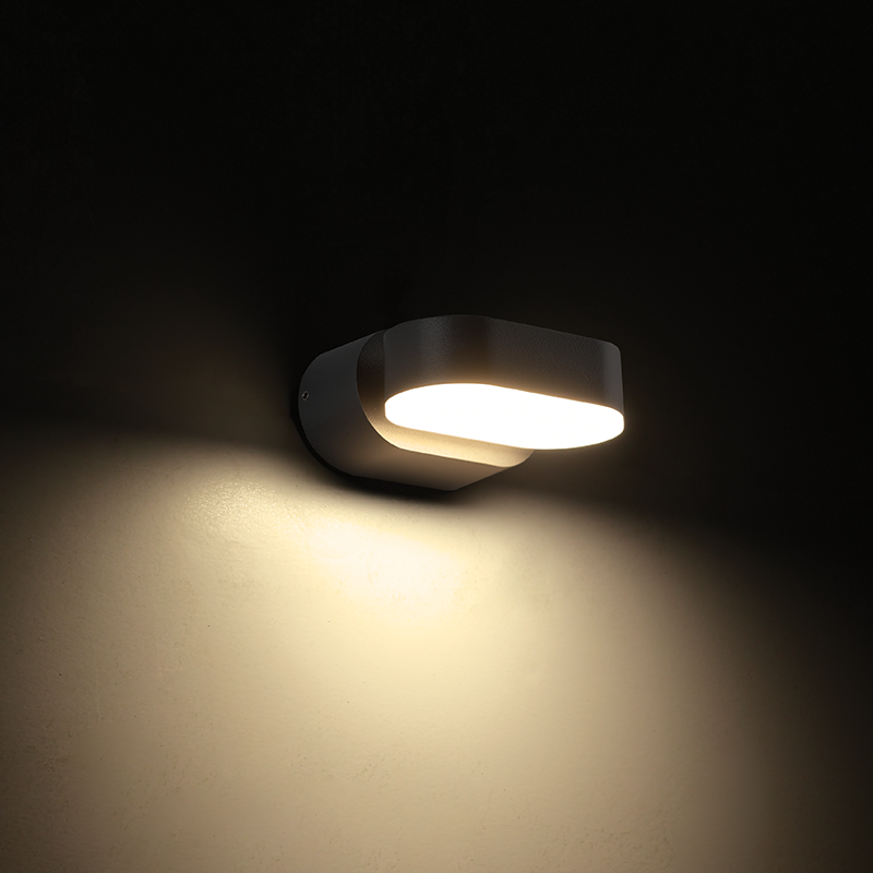 ^LED SMD WALL LUMINAIRE 7W 320LM 100° 230V AC 3.000K DARK GREY CRI80 IP54 30.000HRS - ledmania.gr
