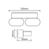 ^LED SMD WALL LUMINAIRE 13W 630LM 100° 230V AC 3.000K DARK GREY CRI80 IP54 30.000HRS
