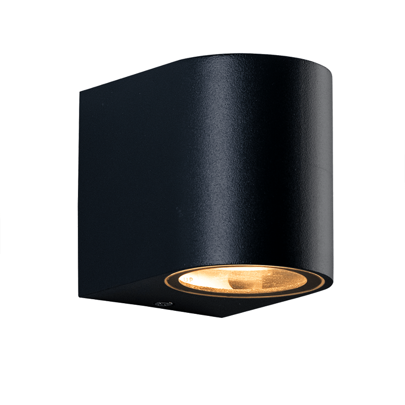 GU10 WALL LUMINAIRE 230V AC SAND BLACK IP65 MAX.35W - ledmania.gr