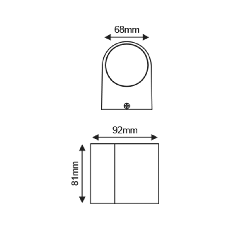^GU10 WALL LUMINAIRE 230V AC MATT WHITE IP65 MAX.35W - ledmania.gr