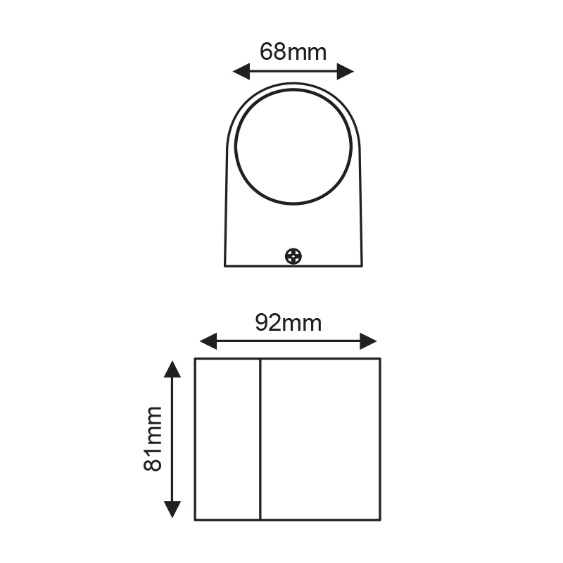 ^LED HP WALL LUMINAIRE 4W 230LM 40° 230V AC 3.000K MATT WHITE CRI80 IP54 30.000HRS - ledmania.gr
