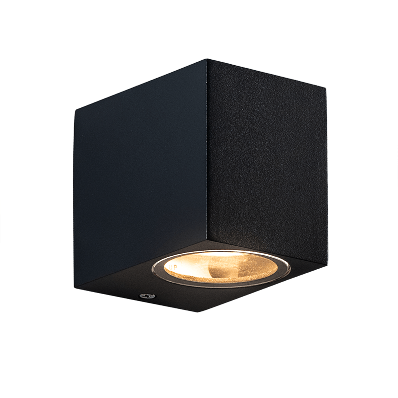 GU10 WALL LUMINAIRE 230V AC SAND BLACK IP65 MAX.35W - ledmania.gr