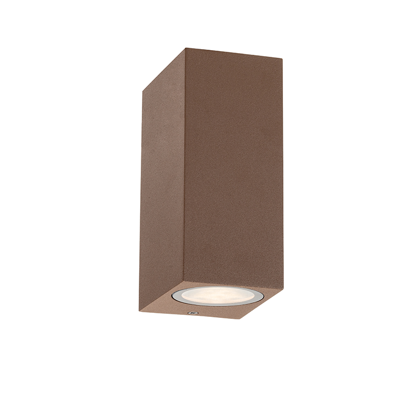 ^GU10 WALL LUMINAIRE 230V AC RUSTY IP65  MAX.2X35W - ledmania.gr