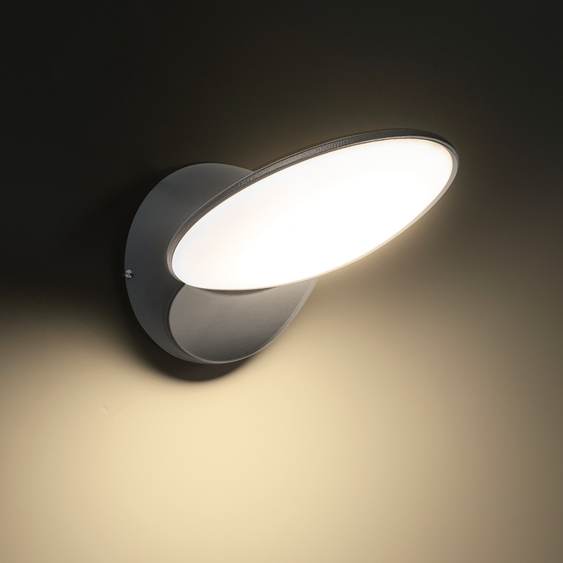 LED SMD WALL LUMINAIRE 14W 630LM 110° 230V AC 3.000K DARK GREY CRI80 IP54 30.000HRS - ledmania.gr