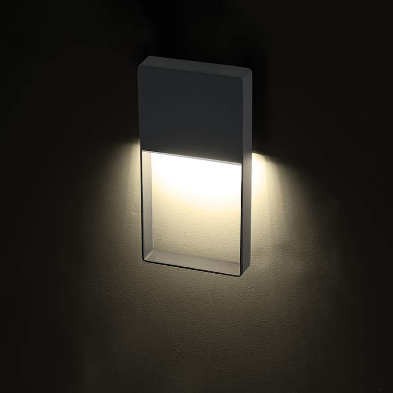 ^LED SMD WALL LUMINAIRE 4W 240LM 200° 230V AC 3.000K DARK GREY CRI80 IP54 30.000HRS - ledmania.gr
