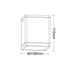 GU10  SQUARE CEILING LUMINAIRE 230V AC BLACK IP65 GU10 MAX.35W - ledmania.gr