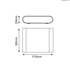 ^LED SMD WALL LUMINAIRE 7W 310LM 60° 230V AC 3.000K MATT WHITE CRI80 IP54 30.000HRS - ledmania.gr