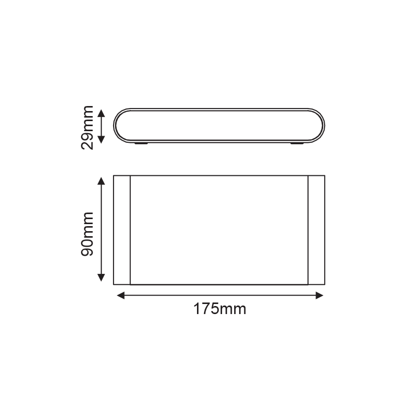 LED SMD WALL LUMINAIRE 11W 570LM 60° 230V AC 3.000K MATT WHITE CRI80 IP54 30.000HRS - ledmania.gr